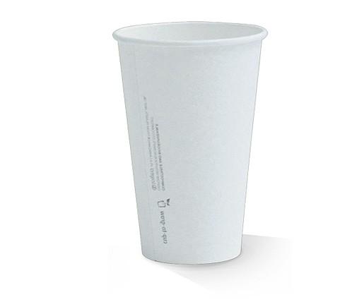 16oz SW Biodegradable PLA Coated Coffee Cup - White